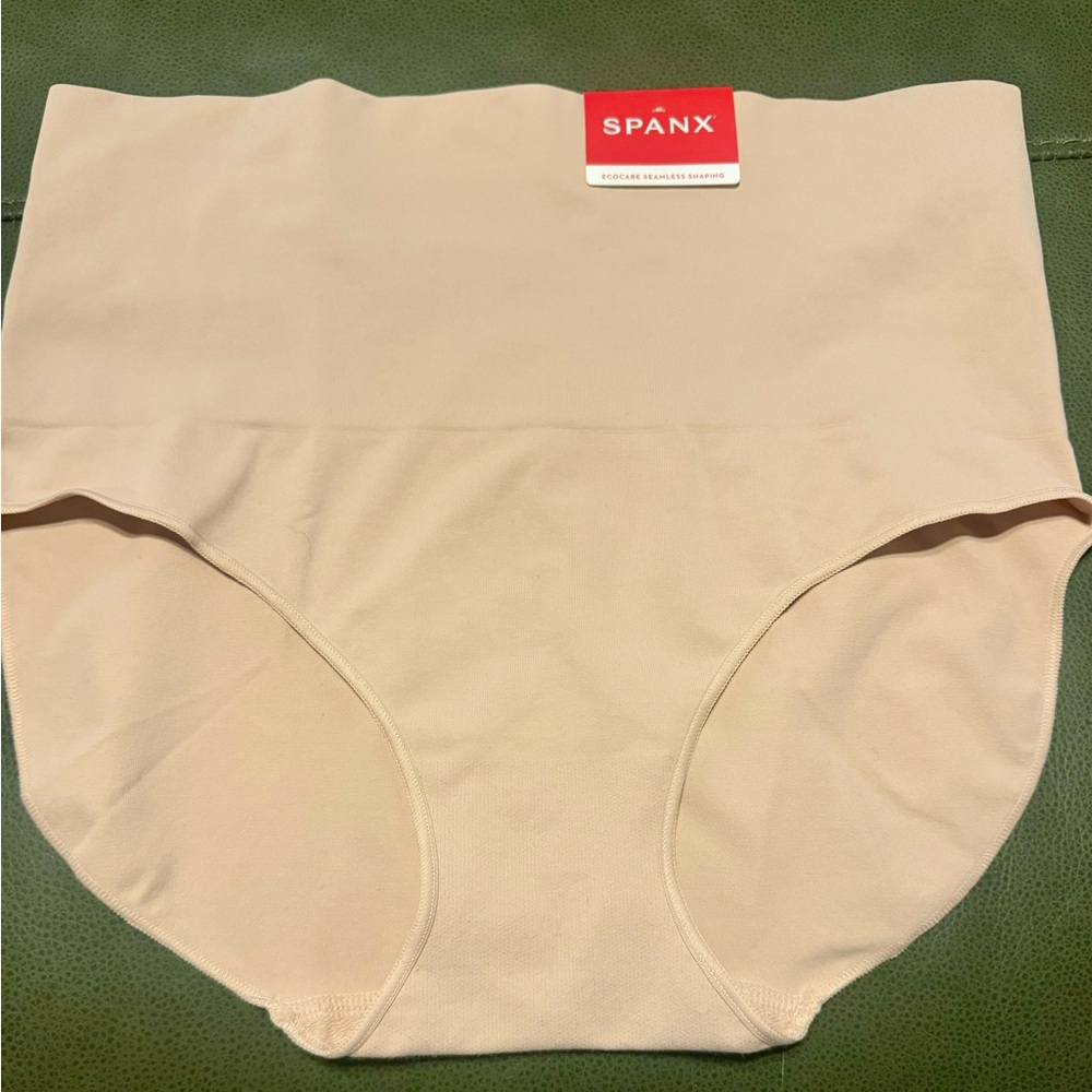 SPANX Beige High-Rise Shaping Briefs